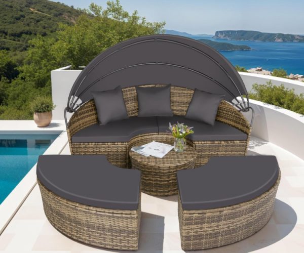 BAIN DE SOLEIL MODULABLE TECTAKE