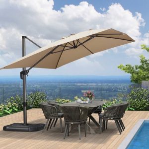 PARASOL DEPORTE RECTANGULAIRE PURPLE LEAF