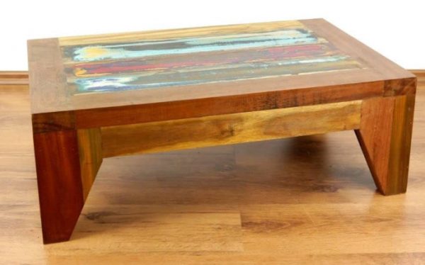 Table Basse en Bois de Teck Recyclé LIVASIA